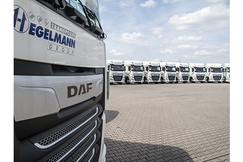 Очередной заказ на крупную партию грузовых автомобилей DAF  540 экземпляров DAF XF для Hegelmann Transporte Group